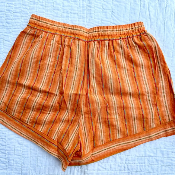 Urban outfitters orange tie shorts size s - Picture 2 of 3